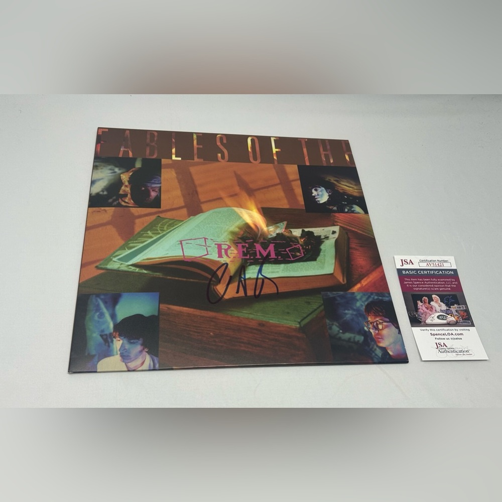 Peter Buck of‎ REM signed Reconstruction Of The Album JSA COA